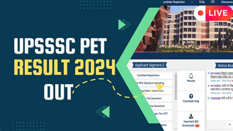UPSSSC PET Result 2024 OUT at upsssc.gov.in, Download UP .